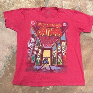 Men's Batman DC Comics Original Red Detective Comic T-Shirt Large